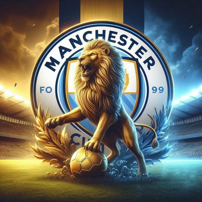 ảnh logo của man city chiến