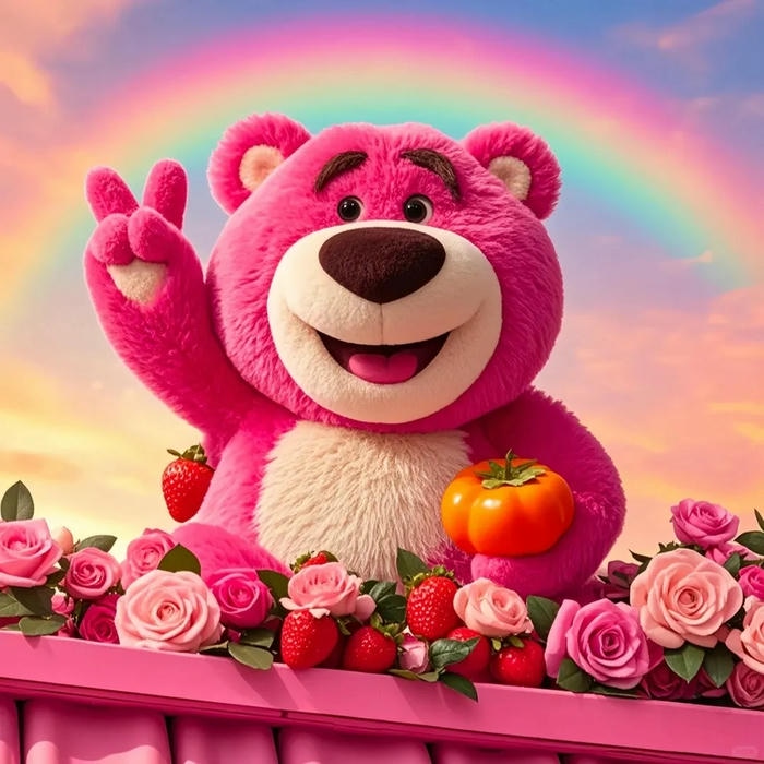 gấu dâu lotso hình nền