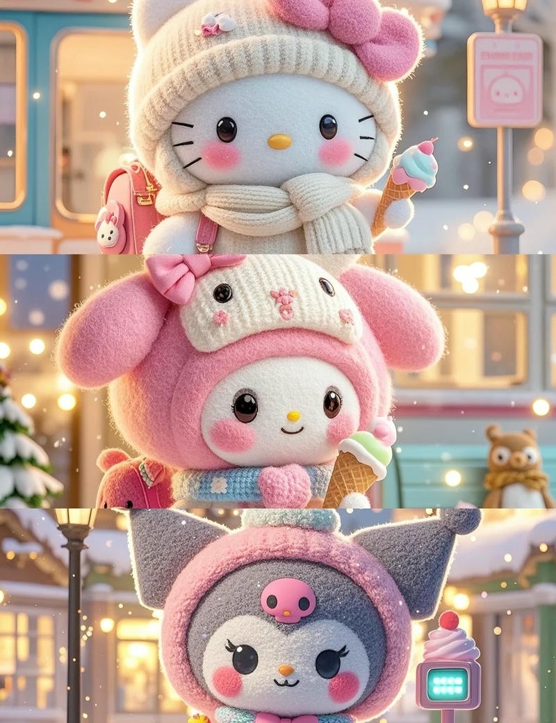 hello kitty ba người