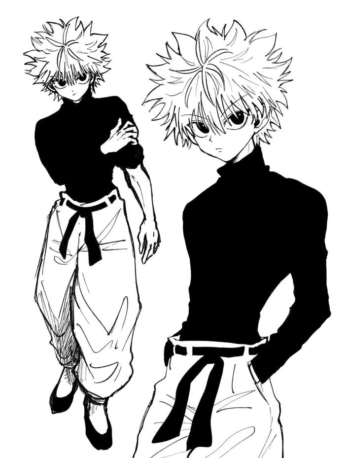 Ảnh Killua vẽ tay nghệ thuật