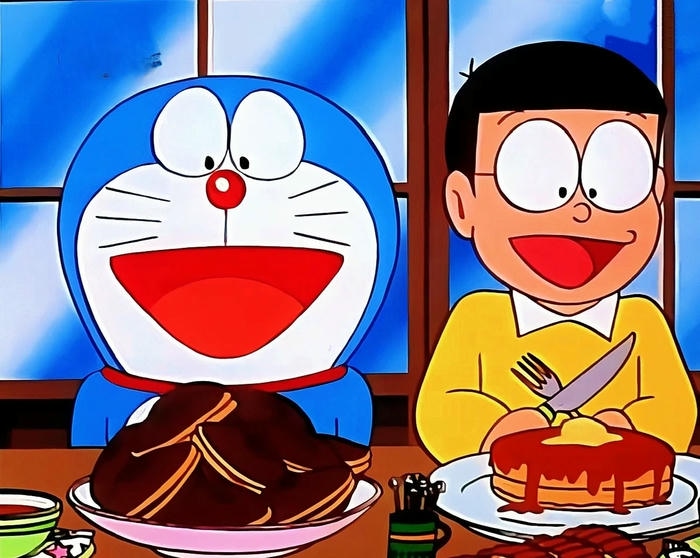 Hình ảnh Nobita với Doraemon