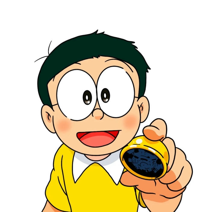 Hình ảnh Nobita với kính cận