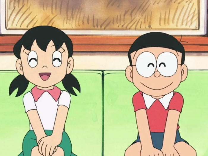 Nobita đang chơi đùa cùng bạn bè