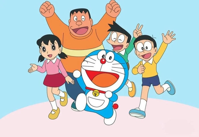 Nobita với nụ cười tinh nghịch