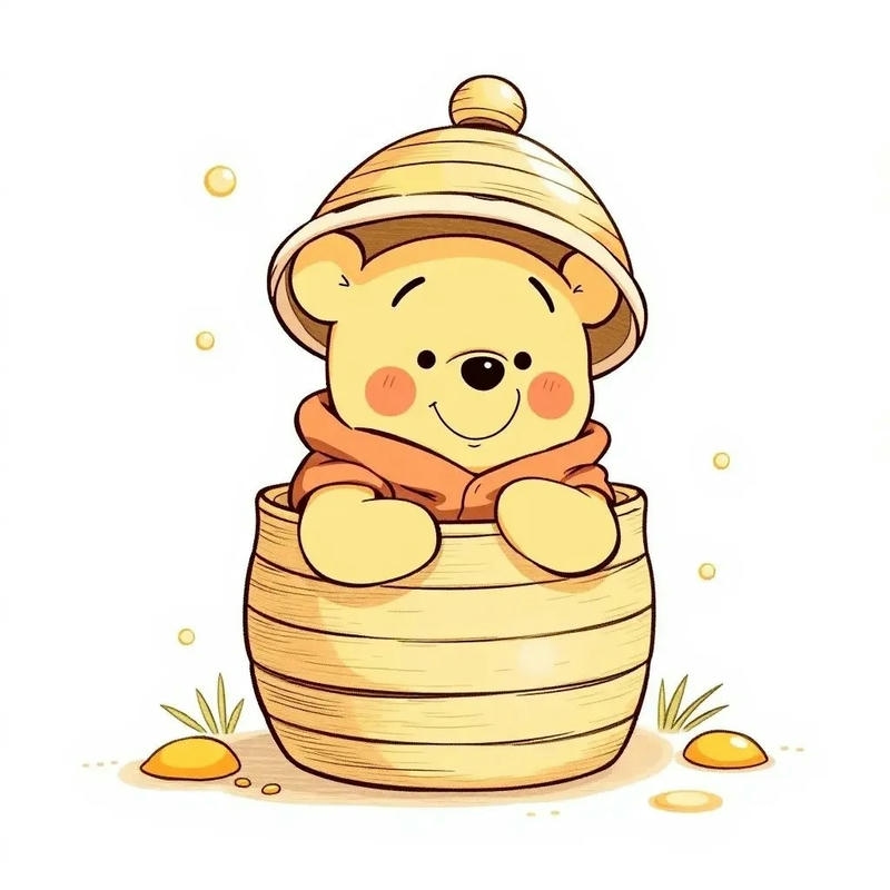 ảnh chibi gấu pooh