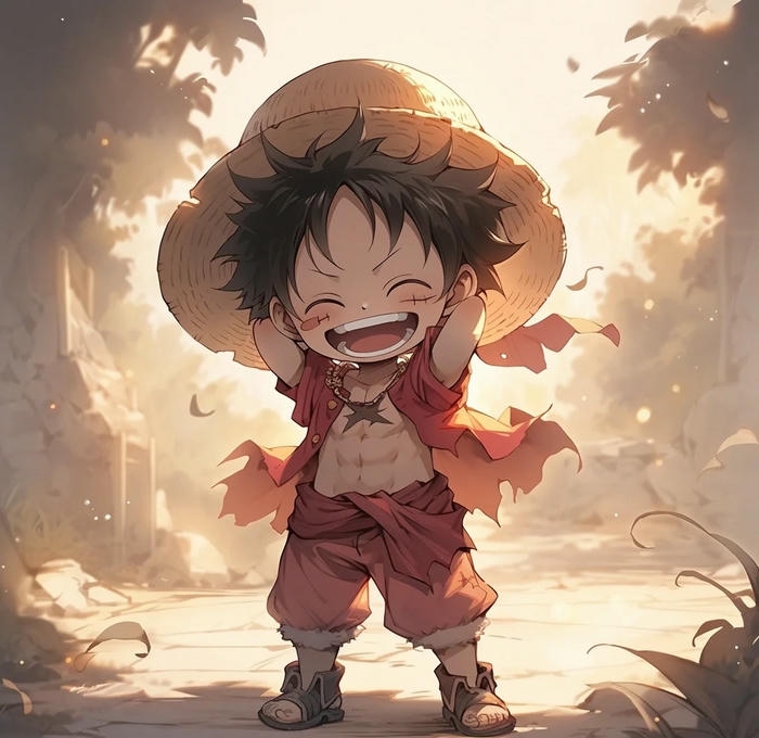 ảnh chibi luffy ngộ nghĩnh