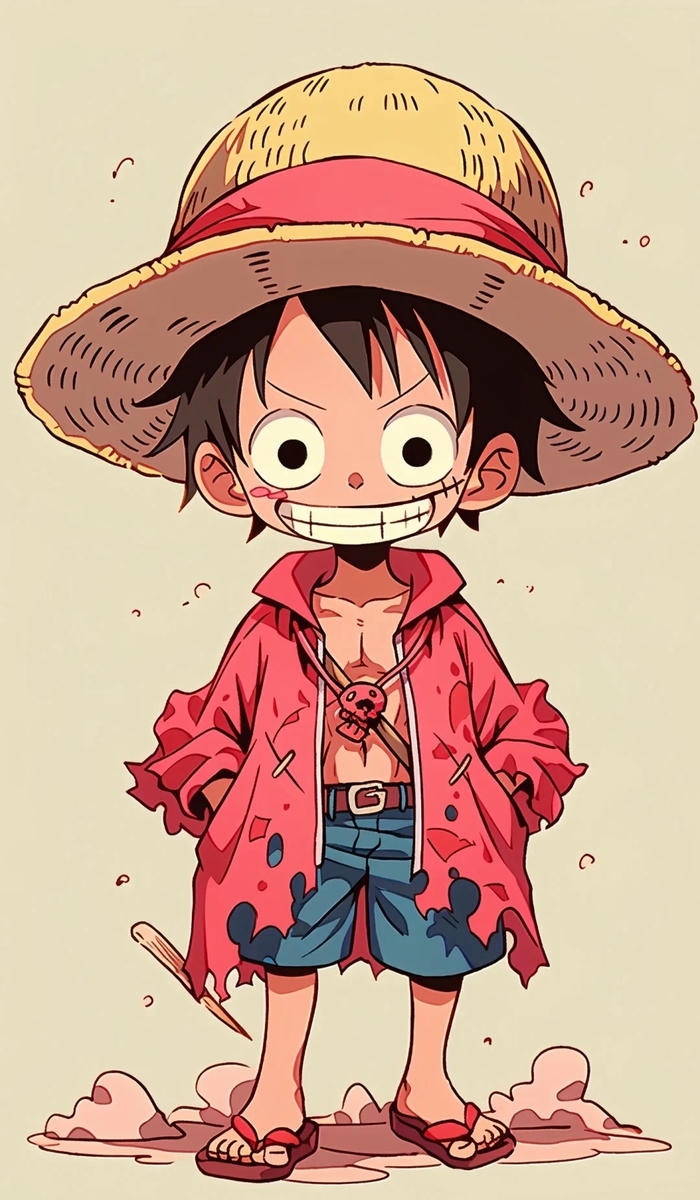 ảnh chibi luffy siêu cute