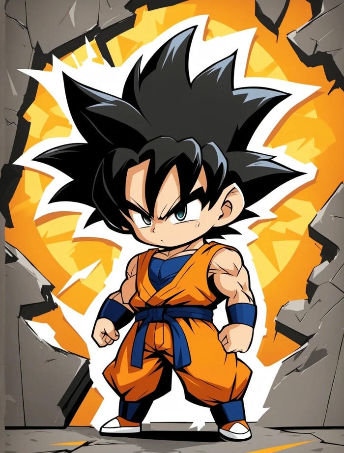 ảnh goku ngầu 3d