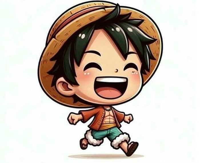 anh luffy chibicute