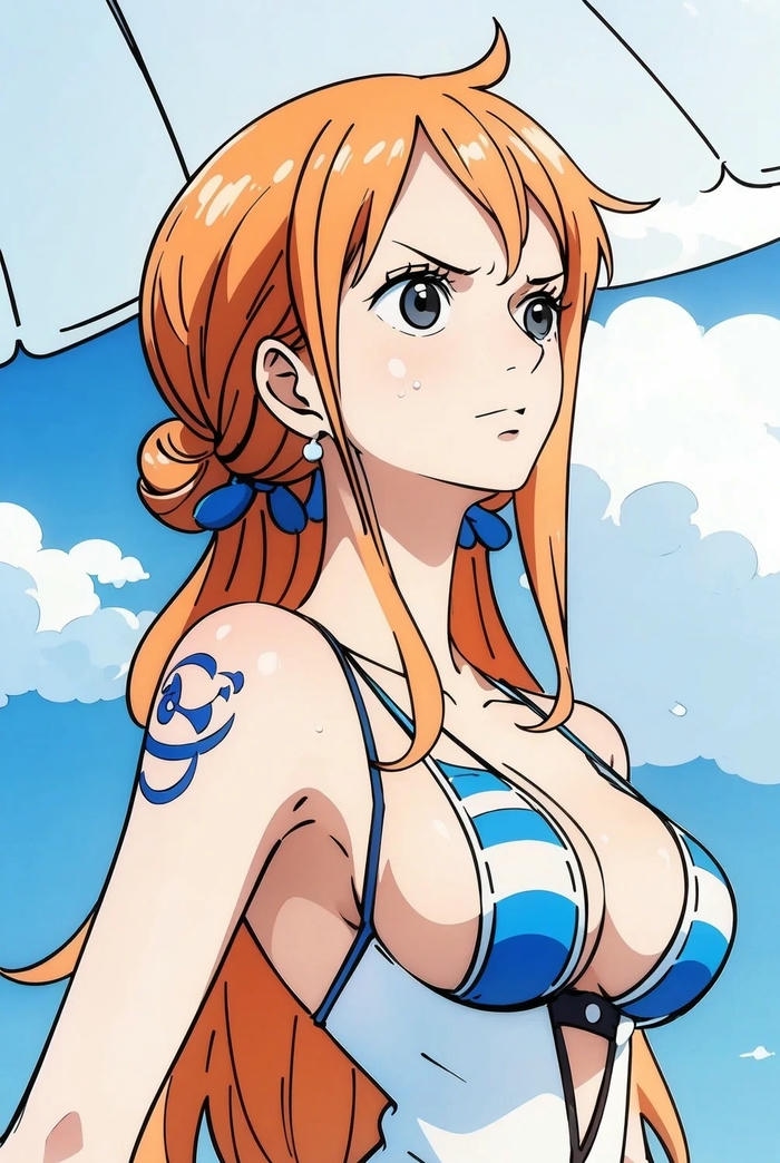 ảnh nami mặc đồ bơi