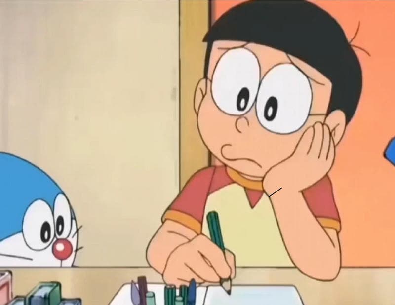 ảnh nobita buồn