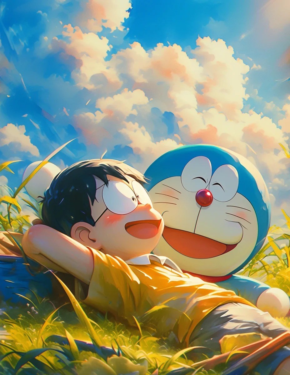ảnh nobita cười