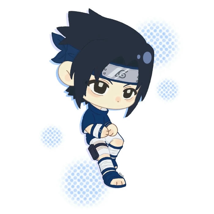 anh sasuke đầu ti chibi