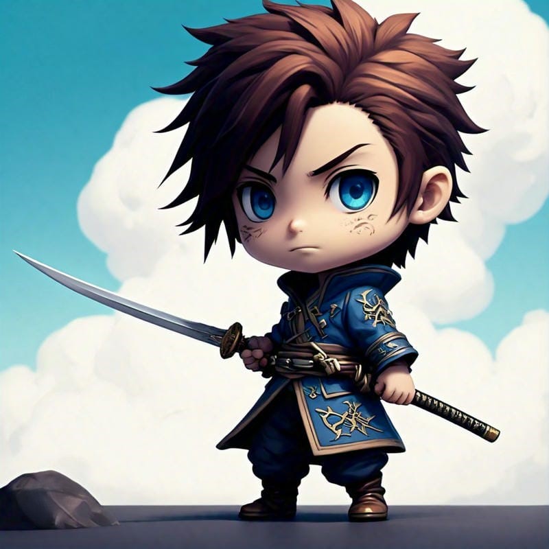 ảnh yasuo huyết nguyệt chibi