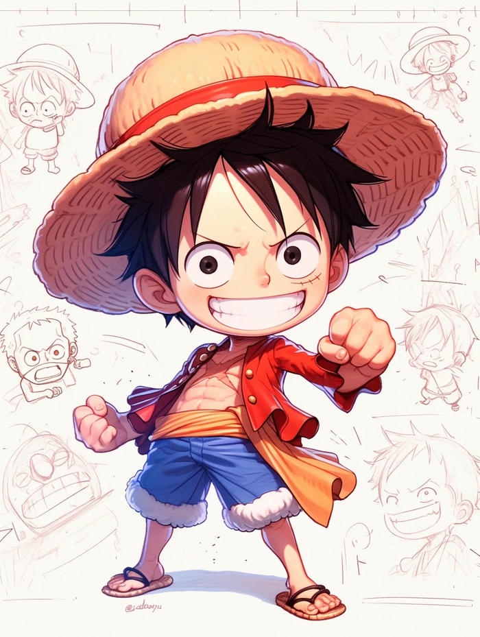 avatar chibi luffy