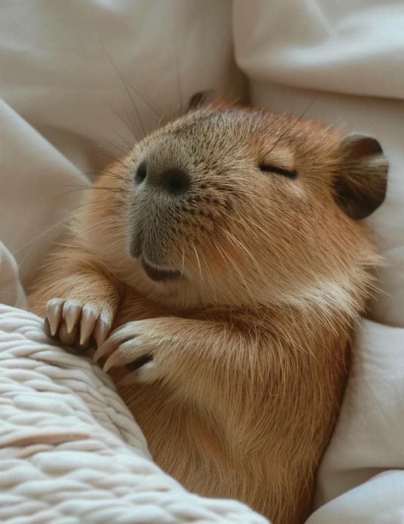 capybara ngủ