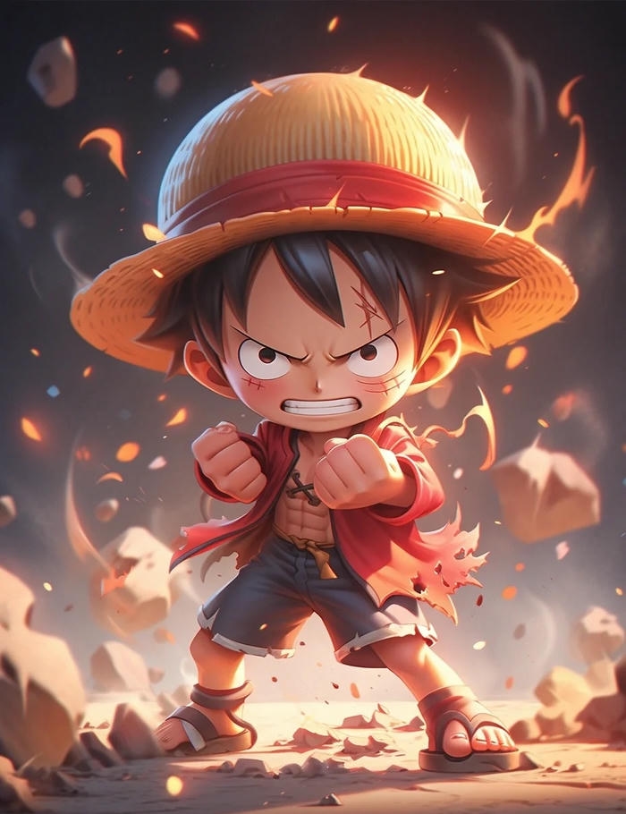 hình ảnh chibi luffy cute