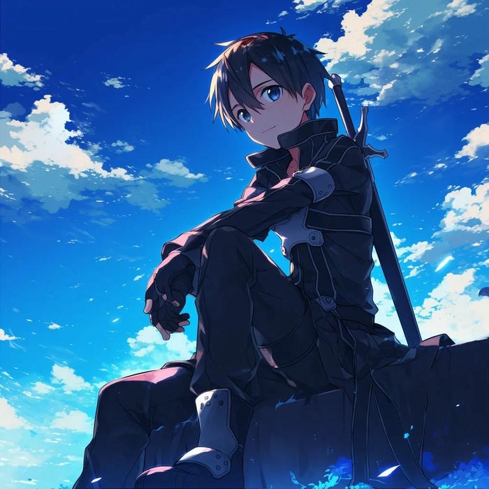 hình ảnh kirito cute