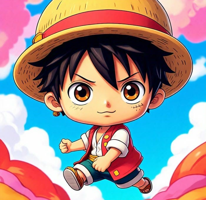 hình ảnh luffy chibi