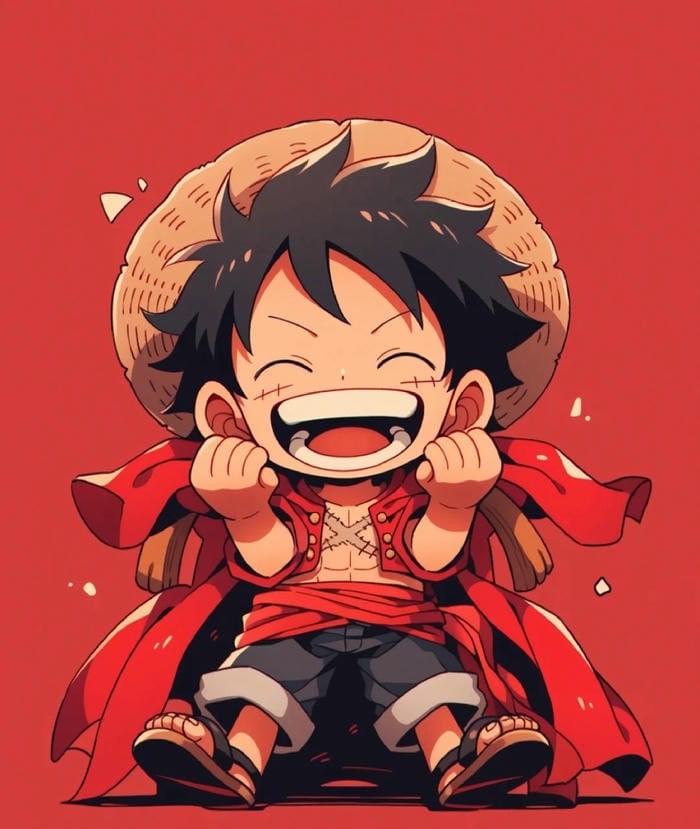 hinh luffy chipi