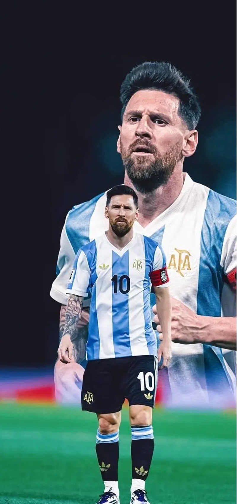 hình messi ngầu