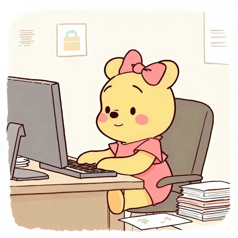 hình nền chibi gấu pooh