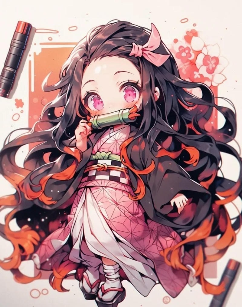 hình nezuko cute