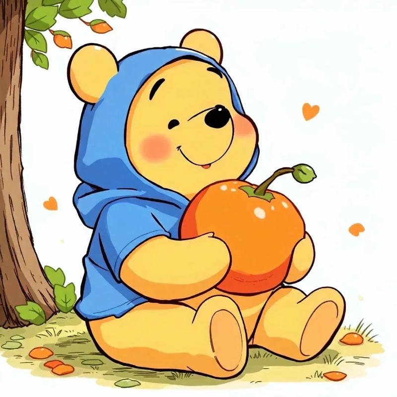 hình vẽ gấu pooh ngộ nghĩnh