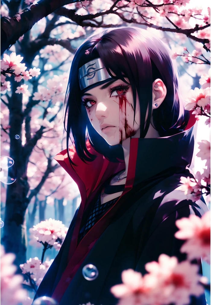 itachi sharingan hoa anh đào