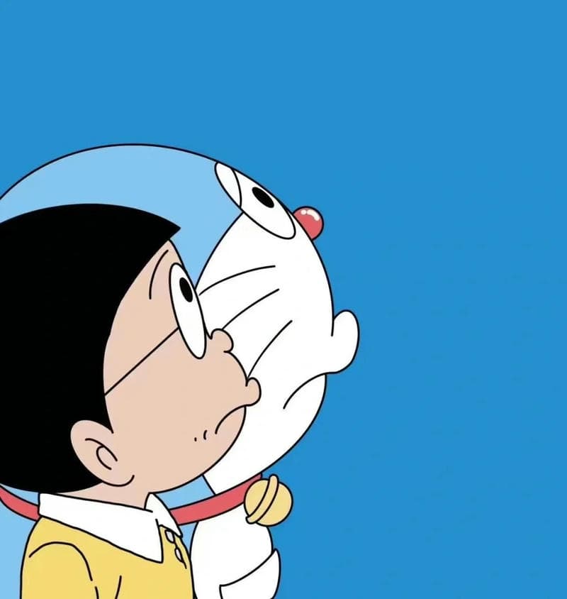 nobita nền xanh