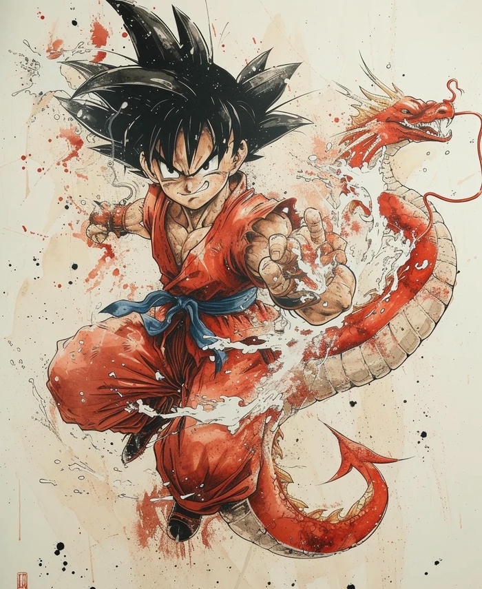 vẽ goku bản năng vô cực