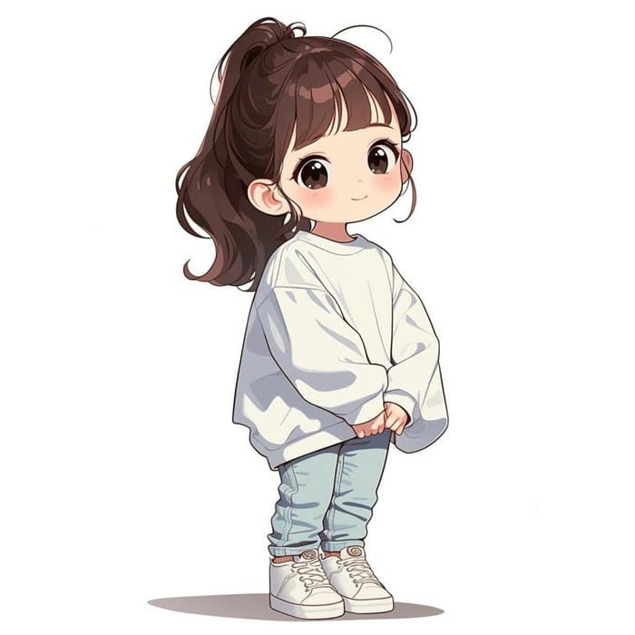 anh chibi nu