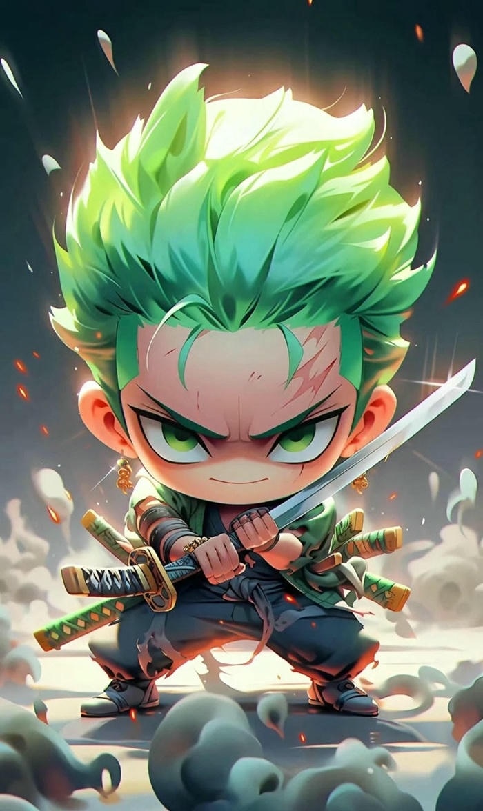 zoro chibi ngầu