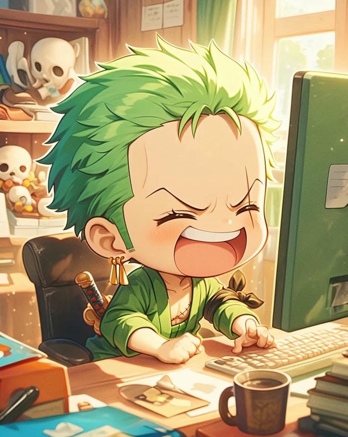 zoro chibi siêu dễ thương