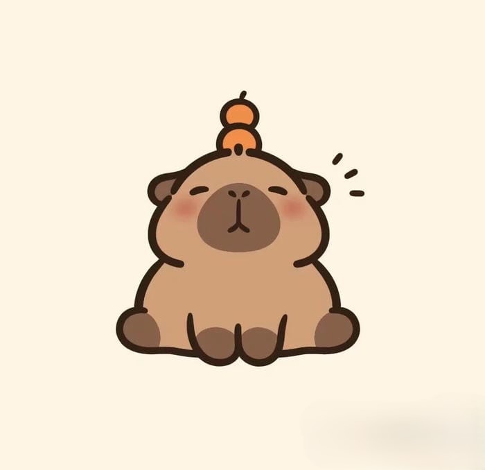 ảnh capybara chibi