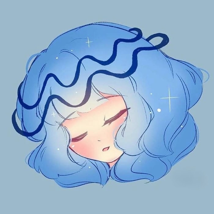 ảnh chibi cung bảo bình đẹp nhất