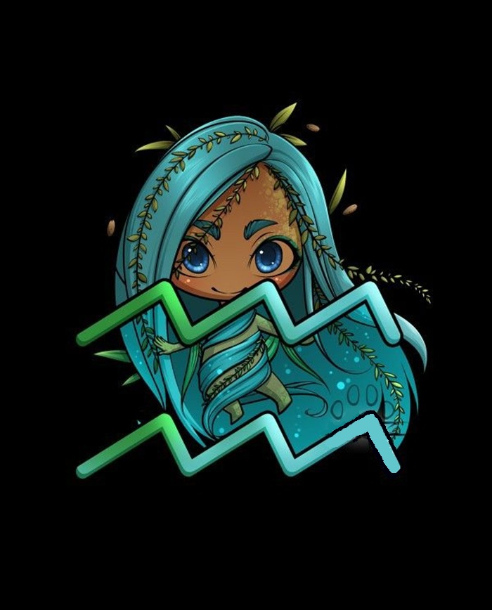 ảnh chibi cung bảo bình đẹp