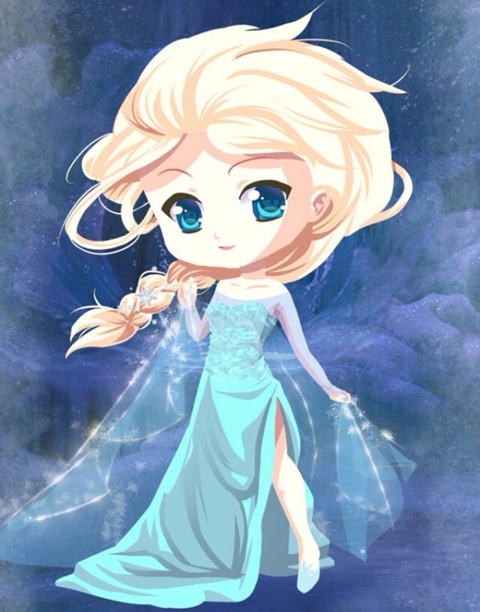 ảnh chibi elsa cute