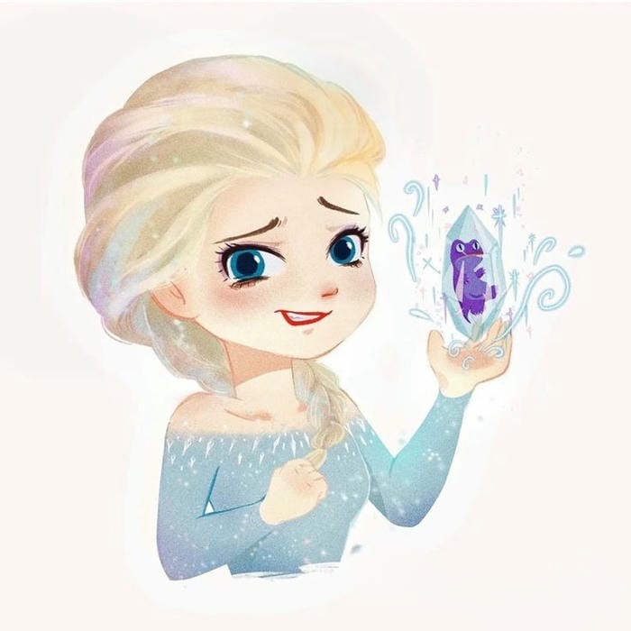 ảnh chibi elsa đáng yêu