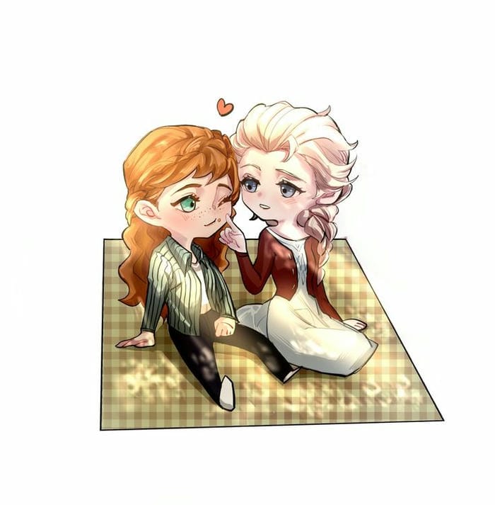 ảnh chibi elsa đep