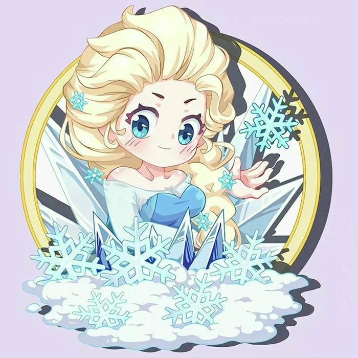 ảnh chibi elsa xinh