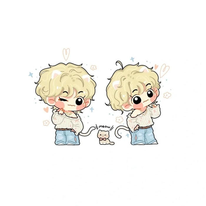 ảnh chibi teahyung