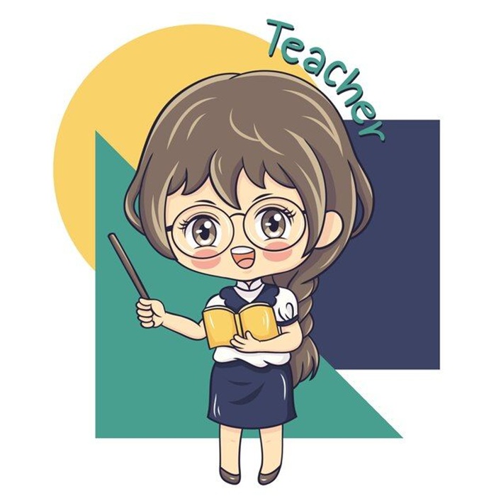 ảnh cô giáo chibi cute