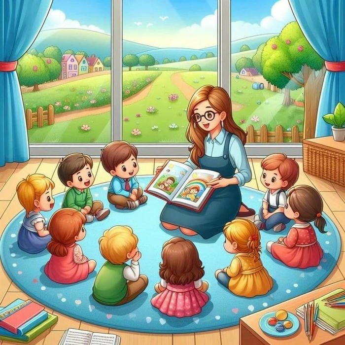 ảnh cô giáo và học sinh chibi đẹp nhất