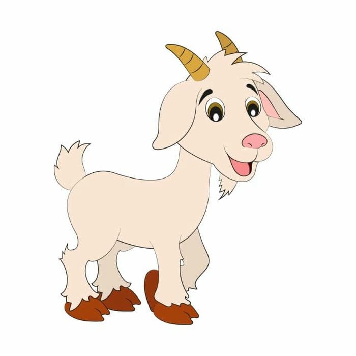 ảnh con dê chibi cute
