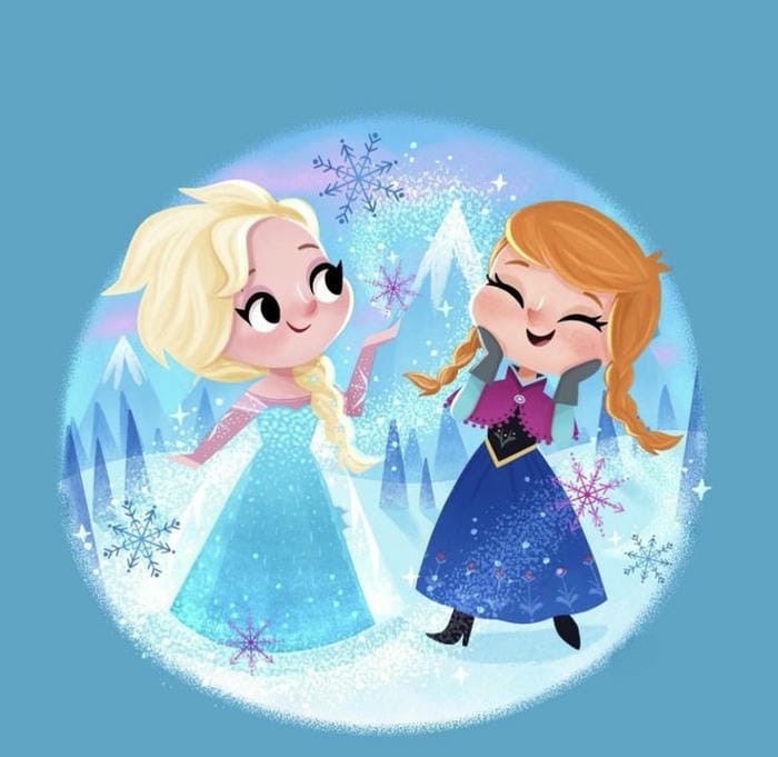 ảnh công chúa disney chibi dễ thương