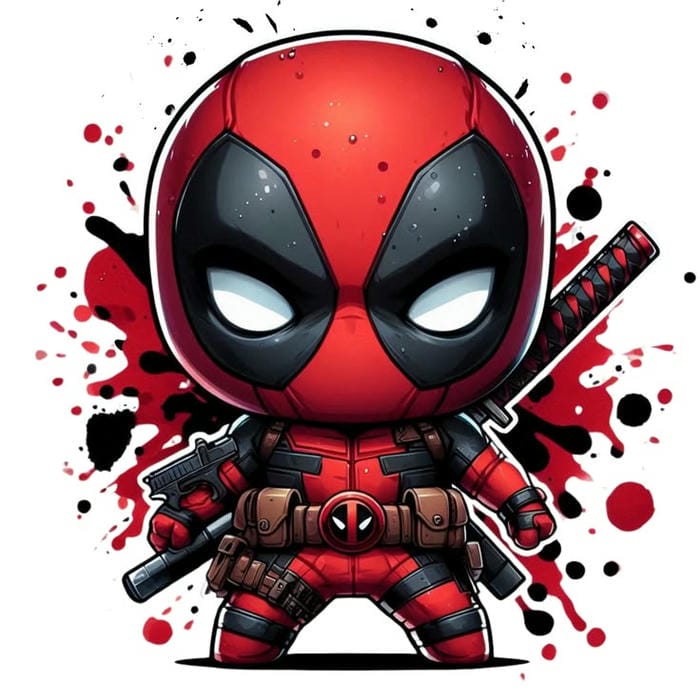 ảnh deadpool chibi cute