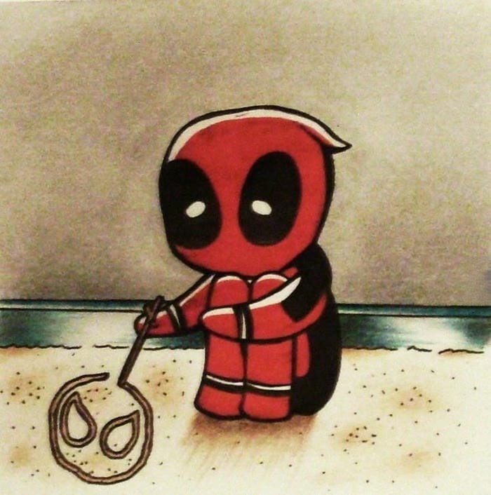 ảnh deadpool chibi siêu cute