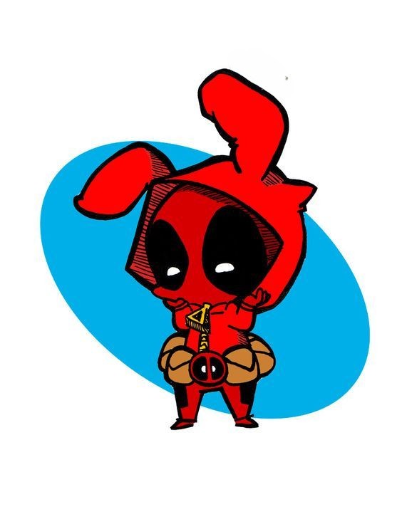 anh deadpool chibi