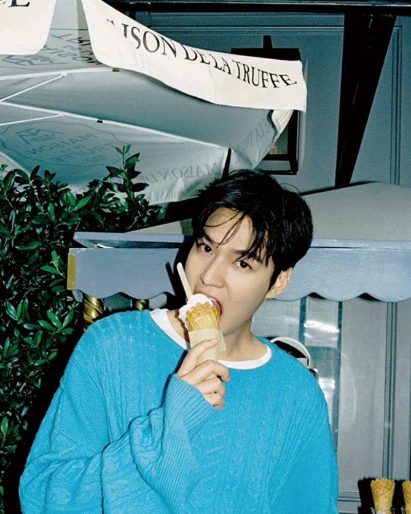 ảnh lee min ho ăn kem